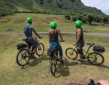 2 Hr Guided Mountain e-Bike Adventure Tour of Kualoa’s Jurassic Valley
